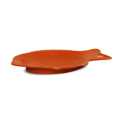 Ceramic Fish Platter Engraved Tc